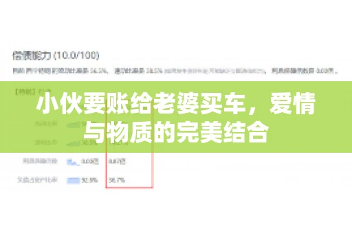 小伙要账给老婆买车，爱情与物质的完美结合