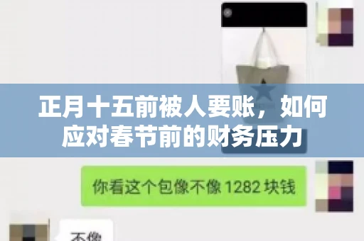 正月十五前被人要账，如何应对春节前的财务压力