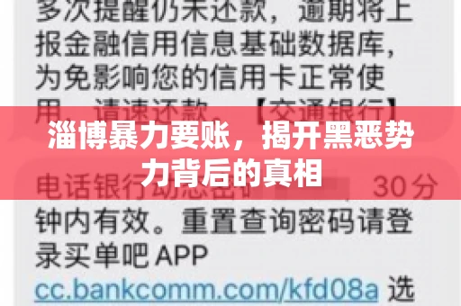 淄博暴力要账，揭开黑恶势力背后的真相