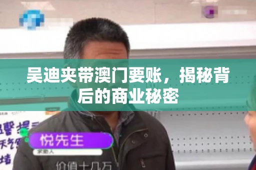 吴迪夹带澳门要账，揭秘背后的商业秘密