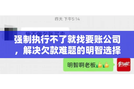 强制执行不了就找要账公司，解决欠款难题的明智选择