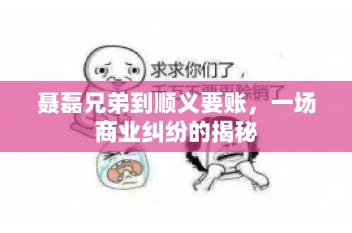 聂磊兄弟到顺义要账，一场商业纠纷的揭秘