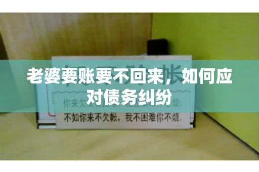 老婆要账要不回来，如何应对债务纠纷