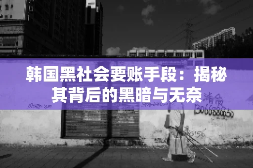 韩国黑社会要账手段：揭秘其背后的黑暗与无奈
