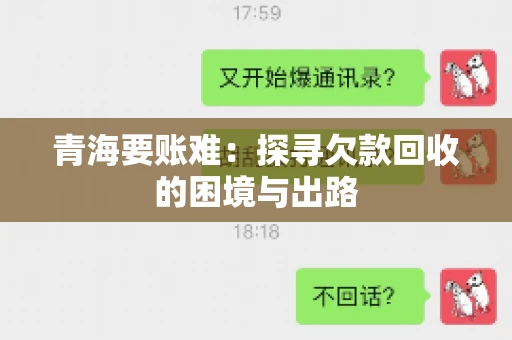 青海要账难:探寻欠款回收的困境与出路 青海要账难:探寻欠款回收的困境与出路