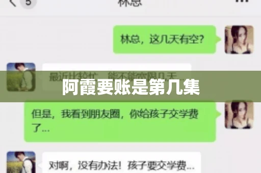 阿霞要账是第几集