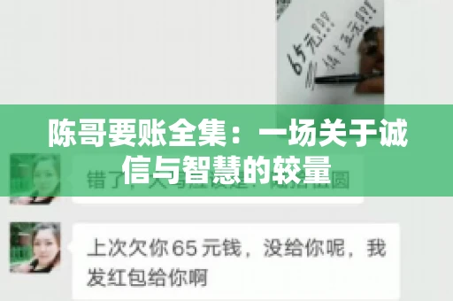 陈哥要账全集:一场关于诚信与智慧的较量 陈哥要账全集:一场关于诚信与智慧的较量