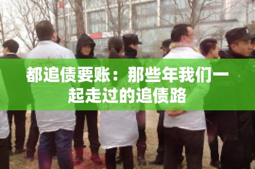 都追债要账：那些年我们一起走过的追债路