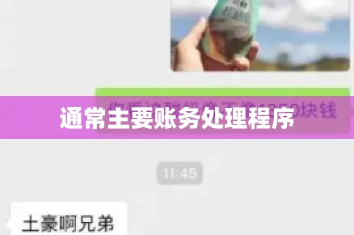 通常主要账务处理程序