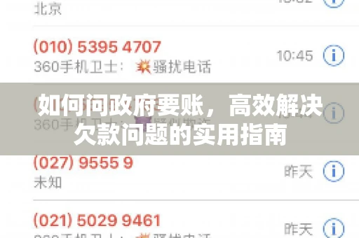如何问政府要账，高效解决欠款问题的实用指南